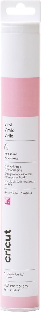 Cricut Kleurveranderend Vinyl | koud | permanent | roze | 30x60cm